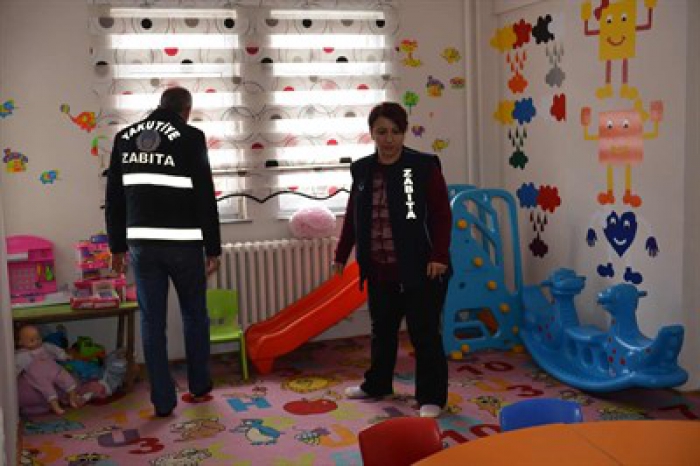 Erzurum'da Kaçak kreş kapatıldı