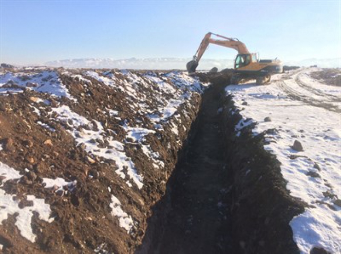 Erzurum Pasinler Taşkaynak Sulaması Projesinde çalışmalar bütün hızıyla sürüyor