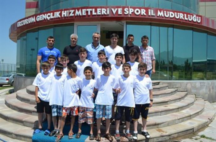 Erzurum'da Minik judocular iddialı