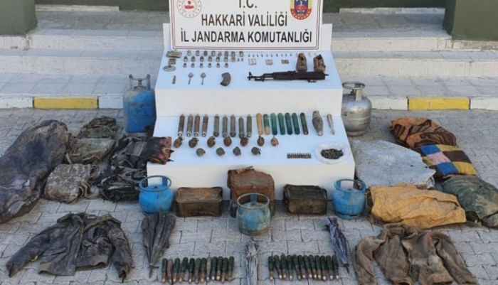 Yüksekova’da çok sayıda mühimmat ele geçirildi