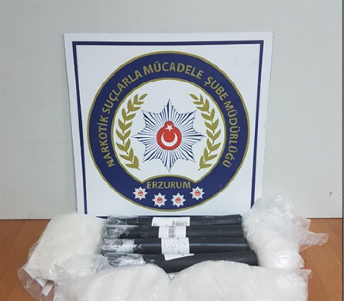 Erzurum’da 633,65 gr metamfetamin ele geçirildi