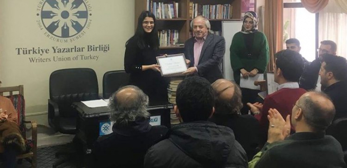 Gençler, TYB Erzurum Şubesi’nde Topçu’yu anlattı