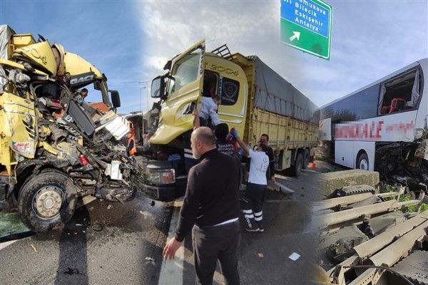 TEM Otoyolunda kaza, çok sayıda yaralı var