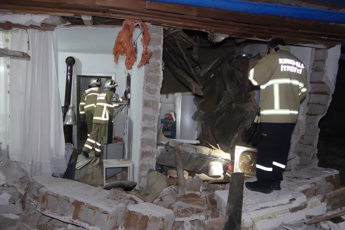 Tüp bomba gibi patladı, ev harabeye döndü