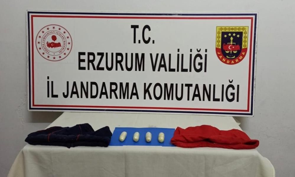 Erzurum'da Jandarmadan uyuşturucu operasyonu