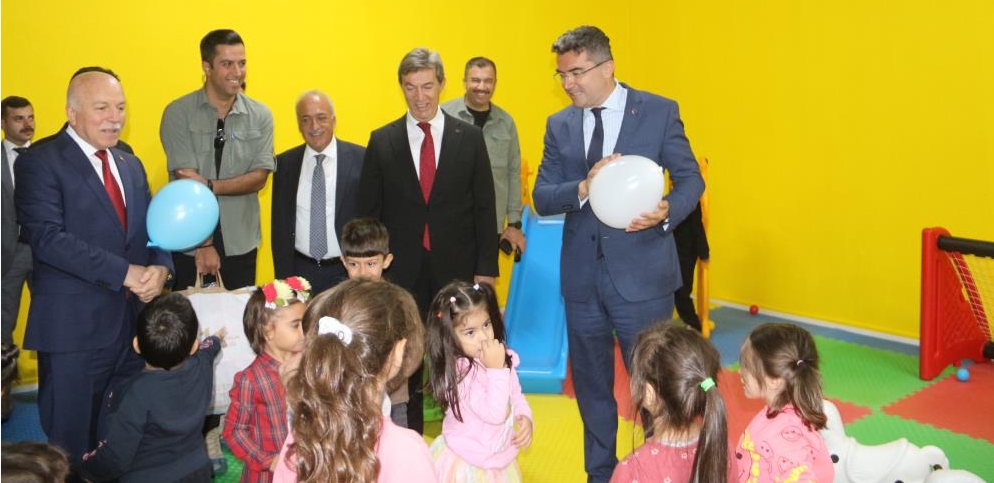 Erzurum Emniyet Müdürlüğü bahçesinde anaokulu açıldı