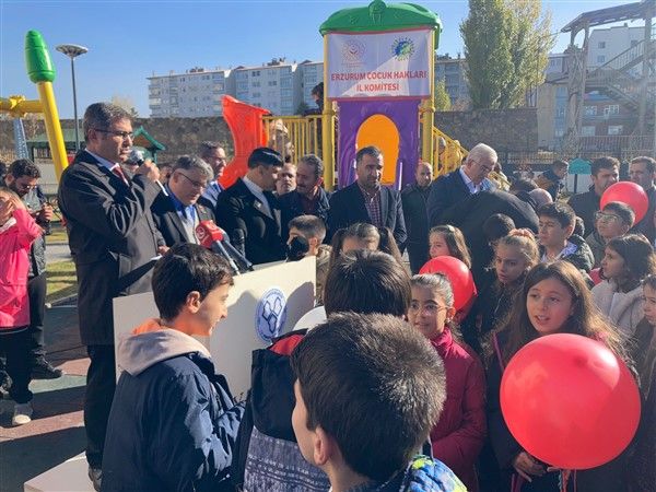 Erzurum'da Çocuk Hakları Parkı açıldı