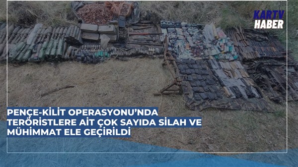 Pençe-Kilit Operasyonu’nda Teröristlere Ait Çok Sayıda Silah ve Mühimmat Ele Geçirildi