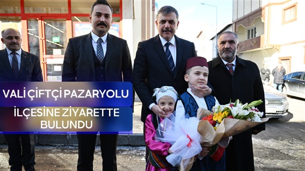 Vali Çiftçi Pazaryolu İlçesine Ziyarette Bulundu