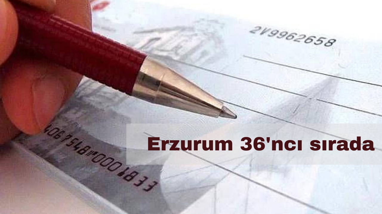 Erzurum 36'ncı sırada