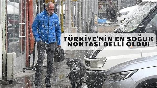 Türkiye'nin en soğuk noktası belli oldu!