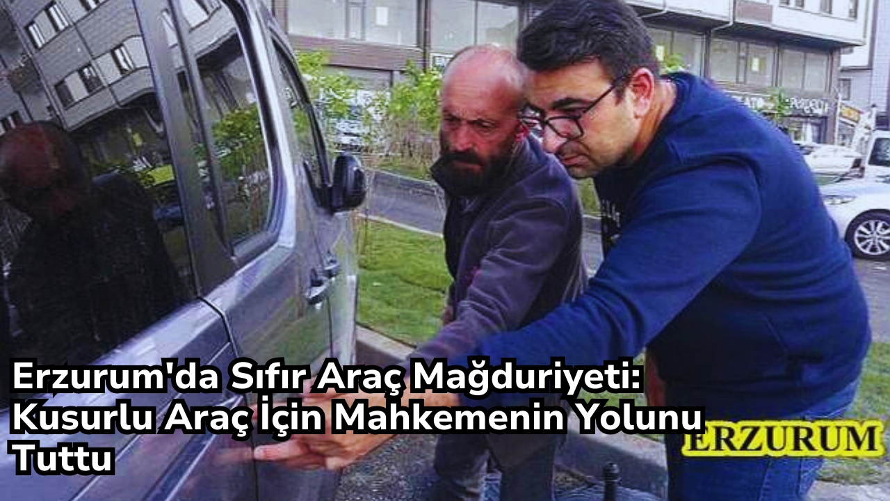 Erzurum'da Sıfır Araç Mağduriyeti: Kusurlu Araç İçin Mahkemenin Yolunu Tuttu