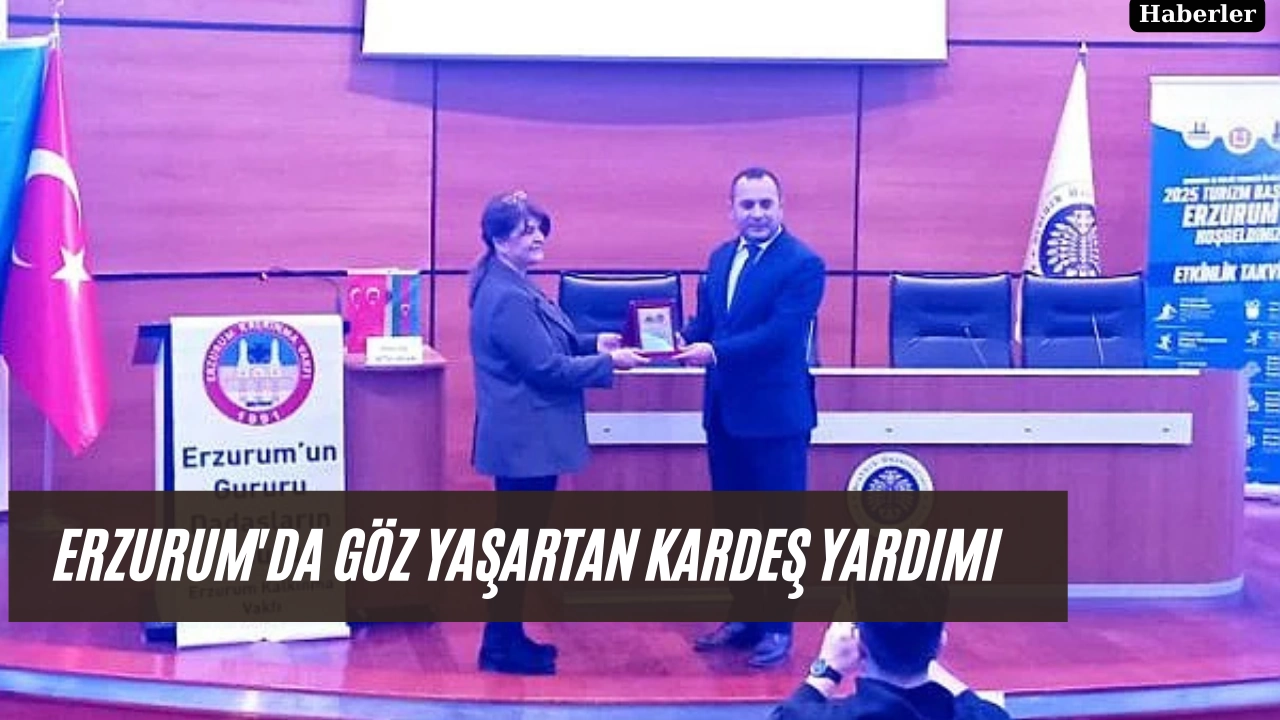 Erzurum'da göz yaşartan kardeş yardımı