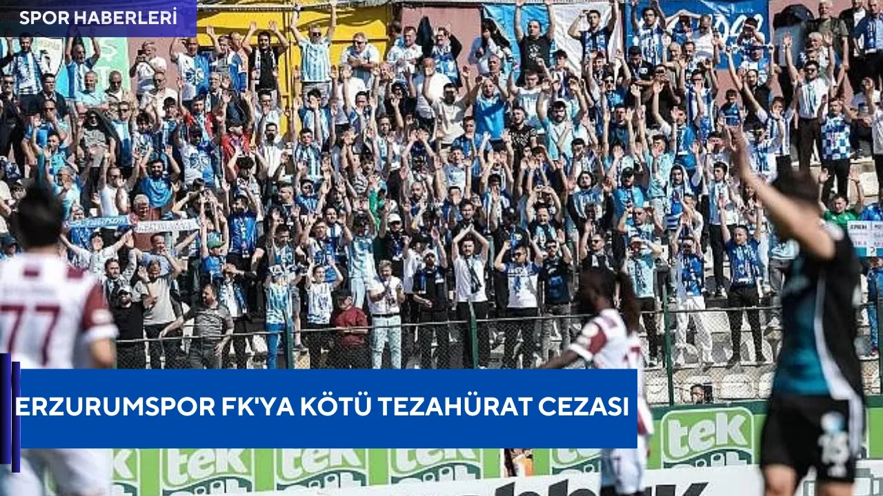 Erzurumspor FK'ya kötü tezahürat cezası