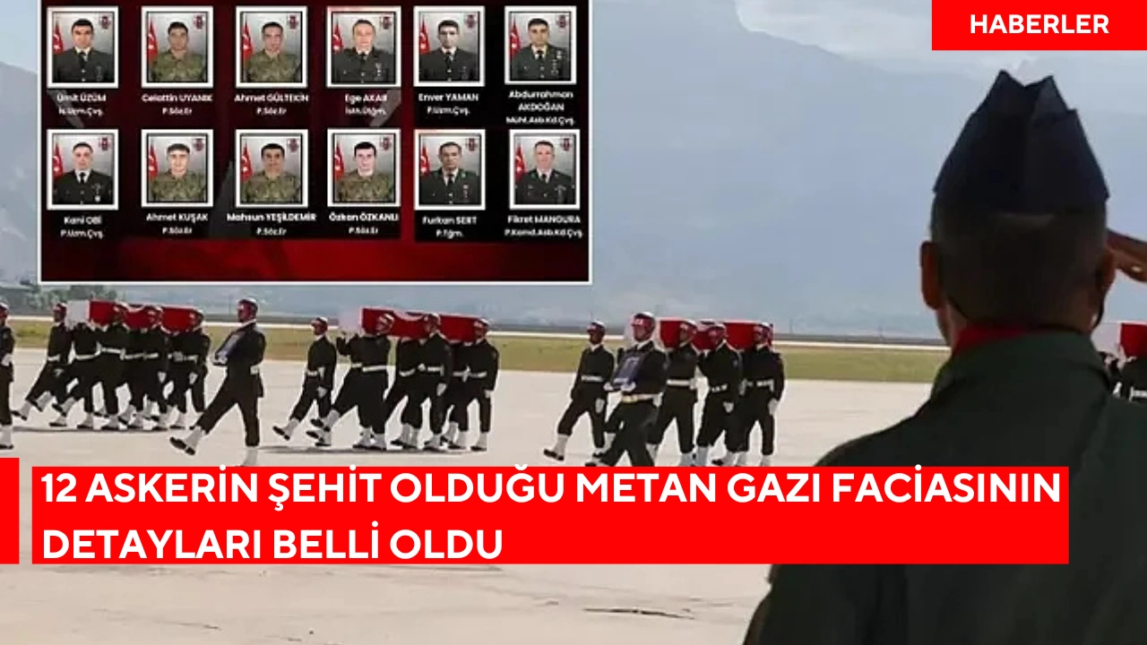 12 askerin şehit olduğu metan gazı faciasının detayları belli oldu