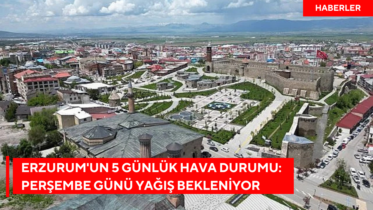 Erzurum'un 5 günlük hava durumu: Perşembe günü yağış bekleniyor