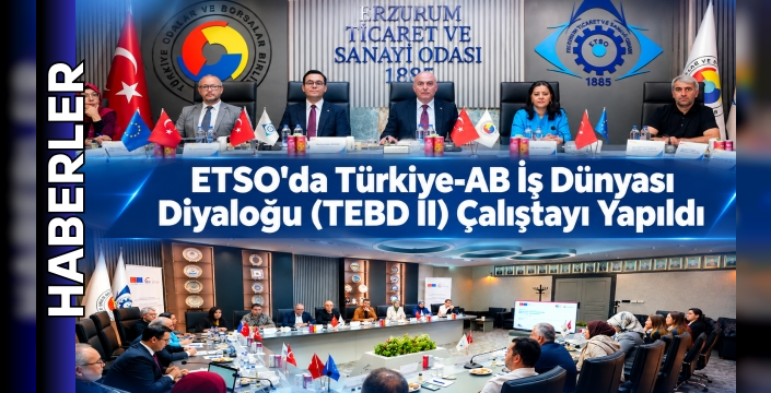 ETSO'da Türkiye-AB İş Dünyası Diyaloğu (TEBD II) Çalıştayı Yapıldı