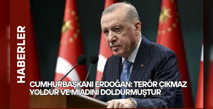 Cumhurbaşkanı Erdoğan: Terör çıkmaz yoldur ve miadını doldurmuştur