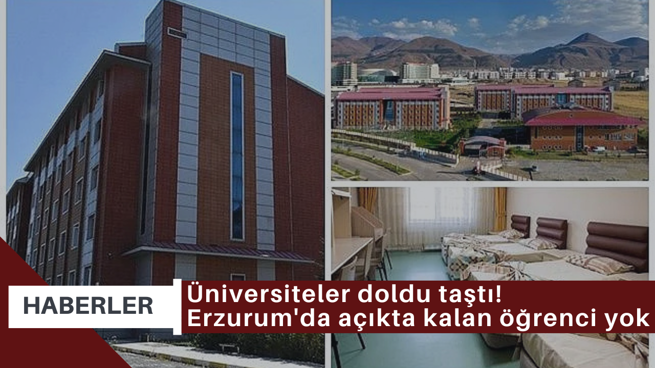 Üniversiteler doldu taştı! Erzurum'da açıkta kalan öğrenci yok