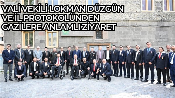Vali Vekili Lokman Düzgün ve İl Protokolünden Gazilere Anlamlı Ziyaret