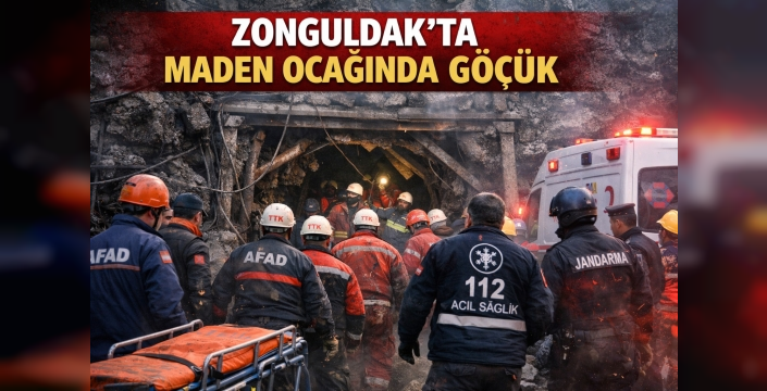 Zonguldak’ta maden ocağında göçük
